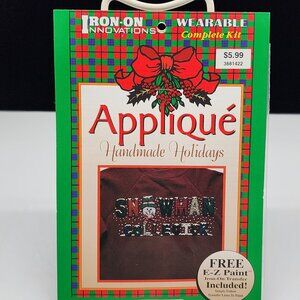 Iron-On Shirt Embellishment Kit Christmas Snowman Collector